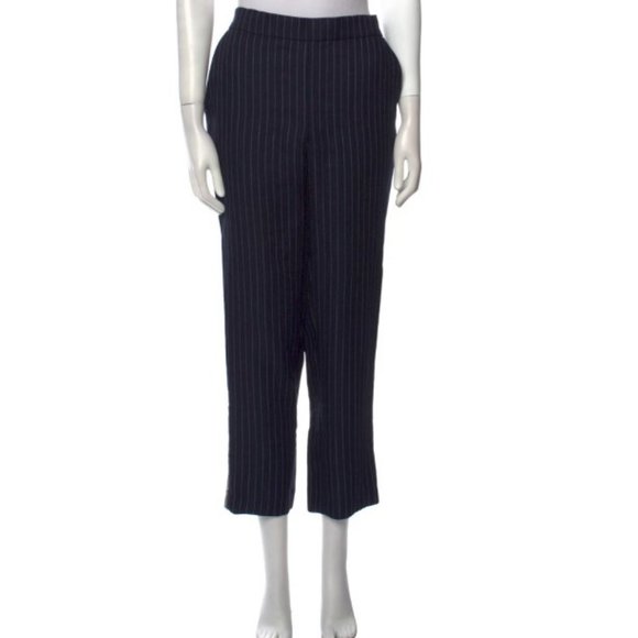 Zadig & Voltaire blue striped straight leg pants size 34 - Picture 1 of 4